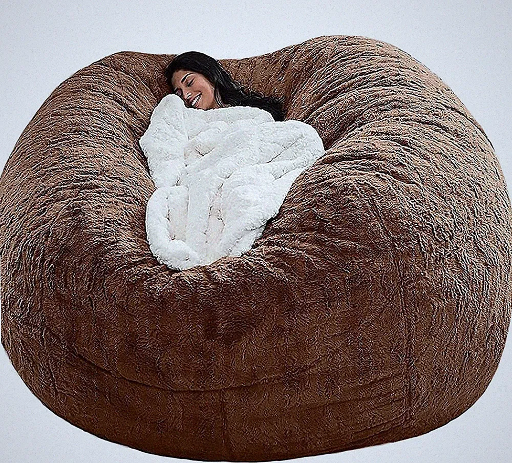 180*90cm Extra Large Bean Bag Chairs Sofa Cover Indoor Lazy Lounger For Adults