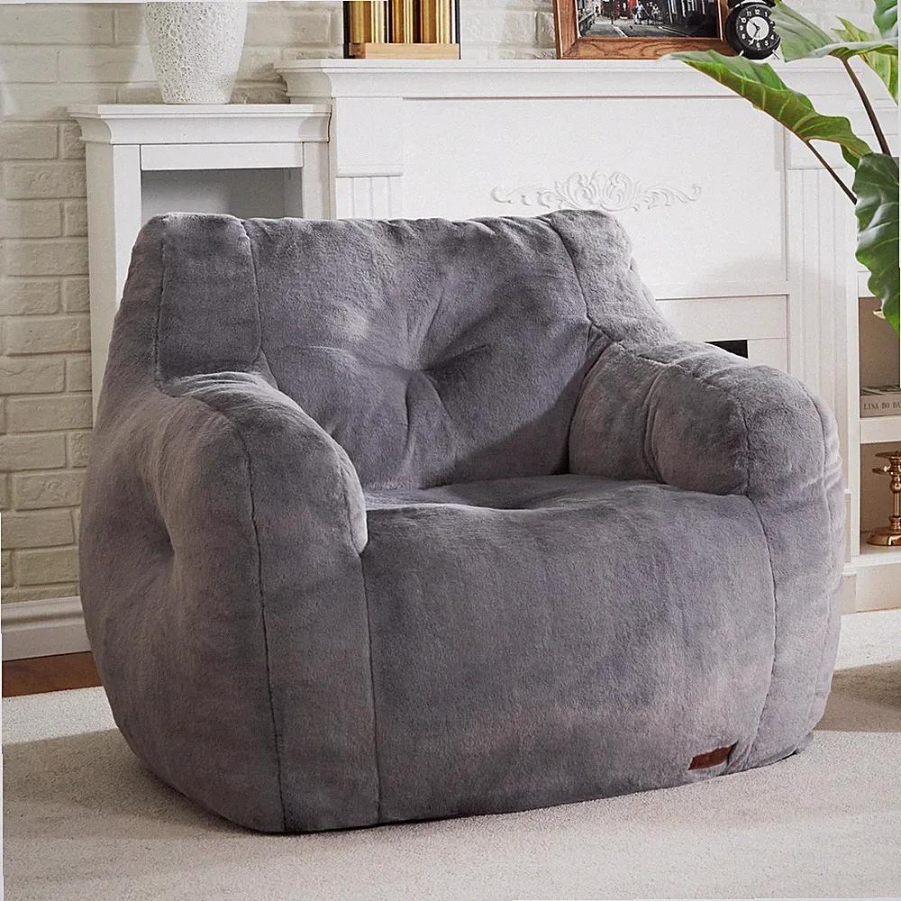 Bean Bag Chair for Adult Small Bean Bag Chairs with Arms Furry Beanbag Chair...