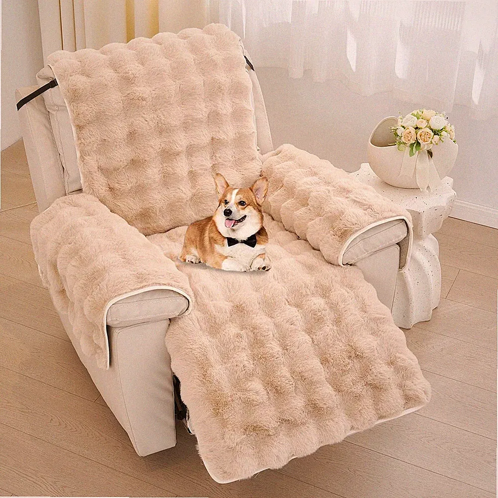 faux fur recliner cover large