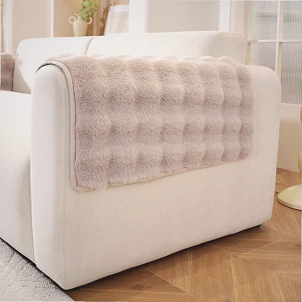 faux fur recliner sofa set