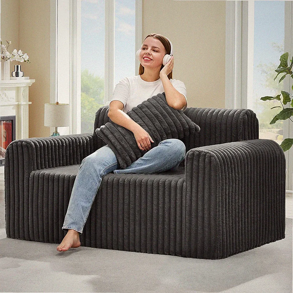 Hobestluk Couch Sofa 2Seater Foam Sofa Loveseat for Small Spaces Comfy Sofas...