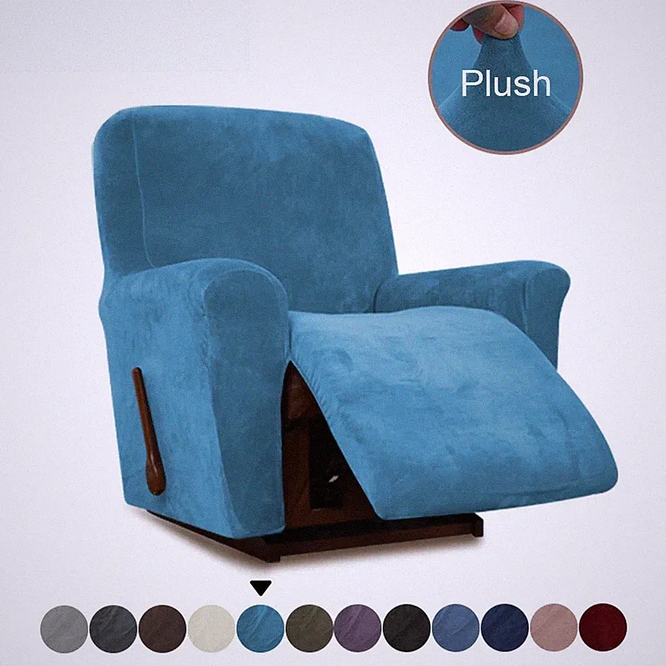 Recliner Chair Cover Elastic Plush Sofa Covers For Living Room Slipcover Decor
