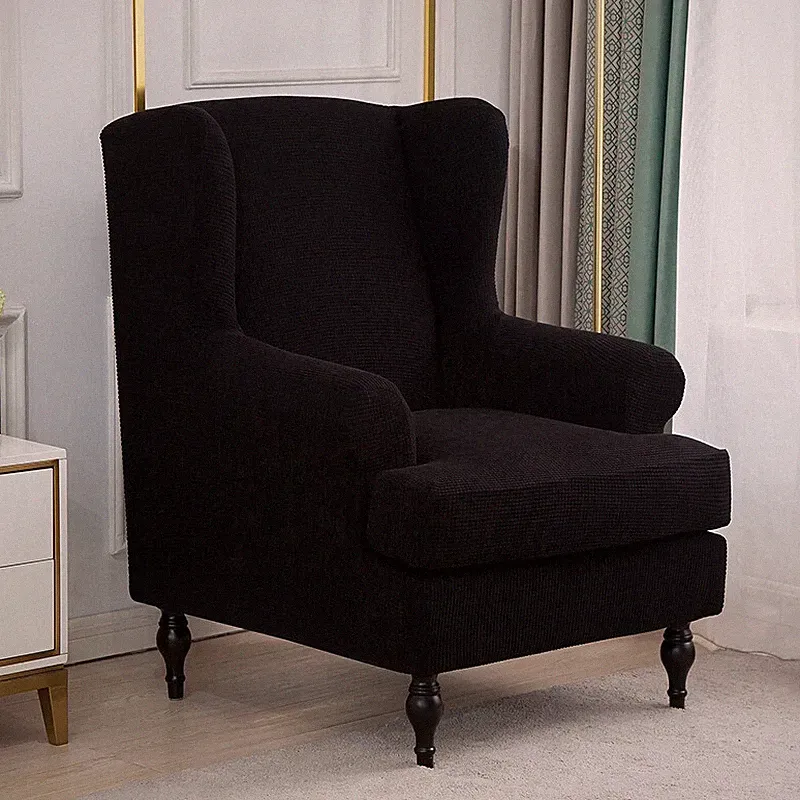 Single Sofa Slipcover Stretch Recliner Chair Cover Wing Back Chair Slipcover~