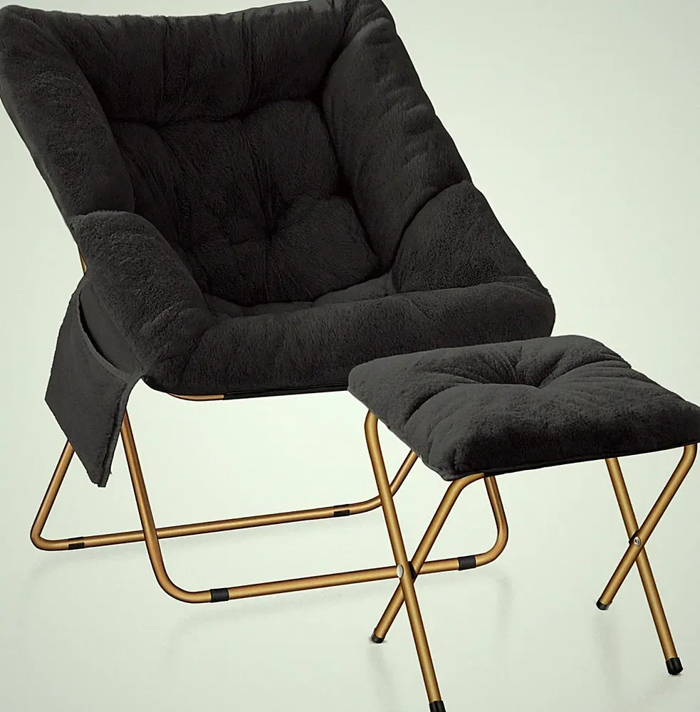 Faux Fur Rocking Chair